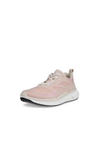 ecco - Sneakersy damskie ECCO BIOM 2.2 W SNEAKER TEX. Okazja: na co dzień. Kolor: różowy. Materiał: jeans. Wzór: aplikacja