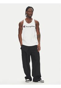Champion Tank top 220780 Biały Standard Fit. Kolor: biały. Materiał: bawełna #3