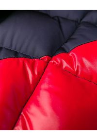 MONCLER - Wielokolorowa kurtka puchowa Janvry. Kolor: czerwony. Materiał: puch. Wzór: aplikacja. Sezon: zima #4