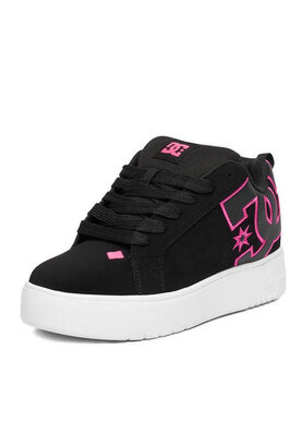 DC Shoes Sneakersy CEO-COURT GRAFFIK PLATFORM DC02422001 Czarny. Kolor: czarny. Materiał: zamsz, skóra. Obcas: na platformie