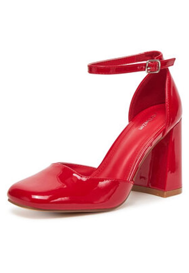 DeeZee Czółenka LWRK321-1 Czerwony. Kolor: czerwony. Materiał: skóra