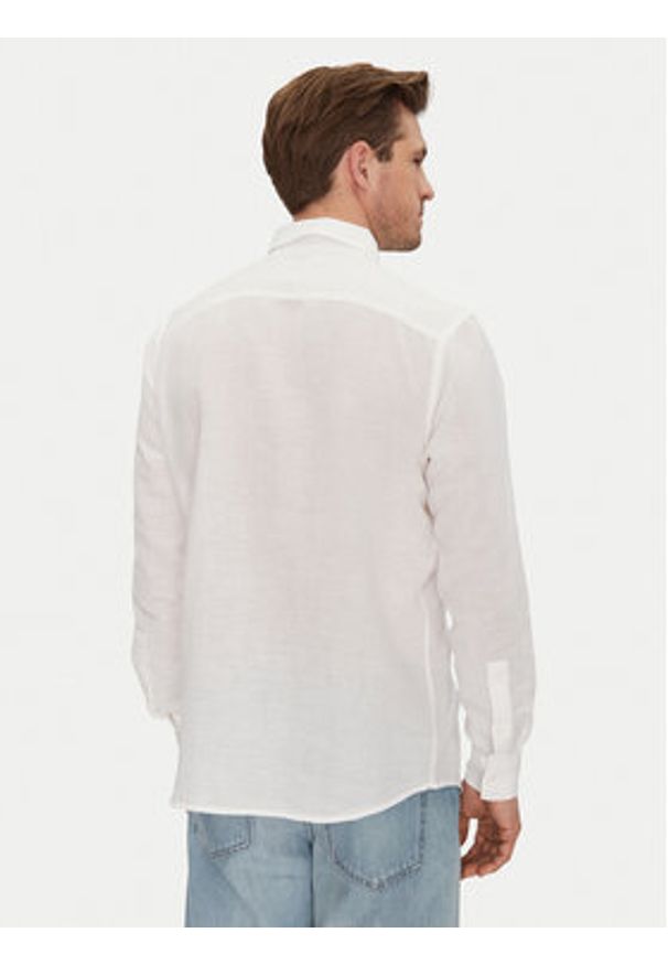 Calvin Klein Koszula K10K114488 Biały Regular Fit. Kolor: biały. Materiał: bawełna