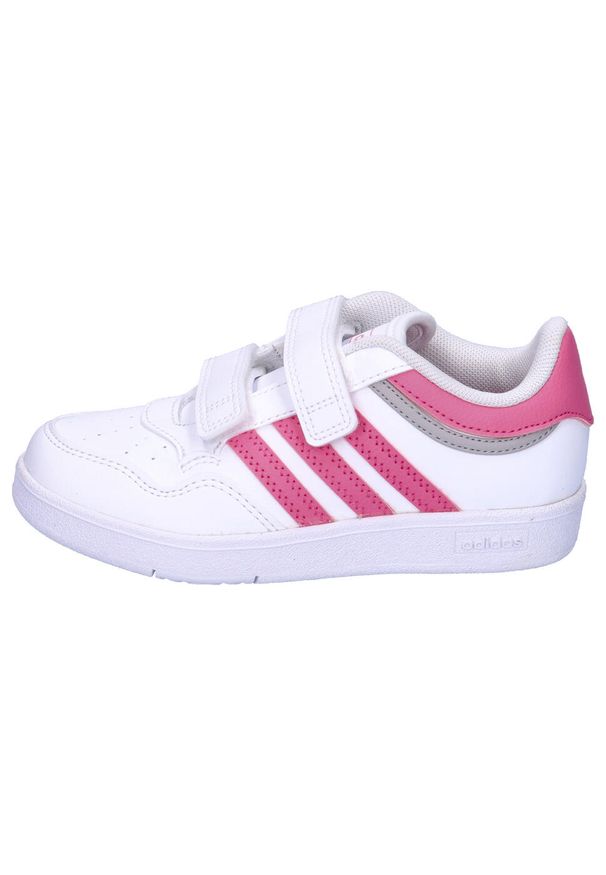 Adidas - Buty dla dzieci adidas Hoops 4.0 CF. Kolor: wielokolorowy, biały, różowy. Sport: turystyka piesza