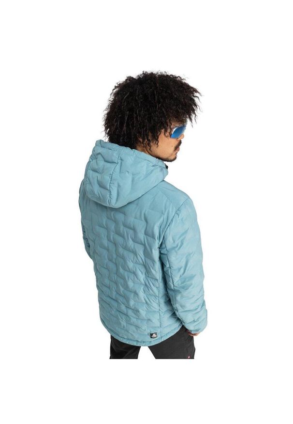 SIROKO - Kurtka trekkingowa męska Mineral lekka ocieplana. Typ kołnierza: kaptur. Kolor: niebieski. Materiał: puch