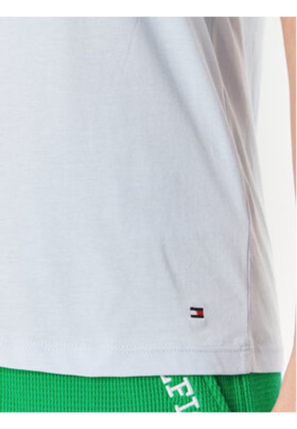 TOMMY HILFIGER - Tommy Hilfiger T-Shirt Signature WW0WW41674 Błękitny Regular Fit. Kolor: niebieski. Materiał: bawełna