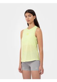 4f - Top do biegania Ultralight damski. Kolor: zielony. Materiał: dzianina, włókno. Sport: bieganie #1
