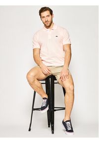 Lacoste Polo L1212 Różowy Classic Fit. Typ kołnierza: polo. Kolor: różowy. Materiał: bawełna #3