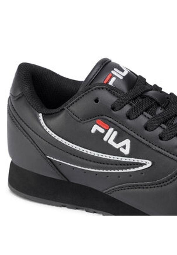 Fila Sneakersy Orbit Low Wmn 1010308.12V Czarny. Kolor: czarny. Materiał: skóra