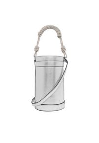 Pinko - PINKO Torebka Mini Bucket Manico 25-26 PLTT 105910 Srebrny. Kolor: srebrny. Materiał: skórzane #5