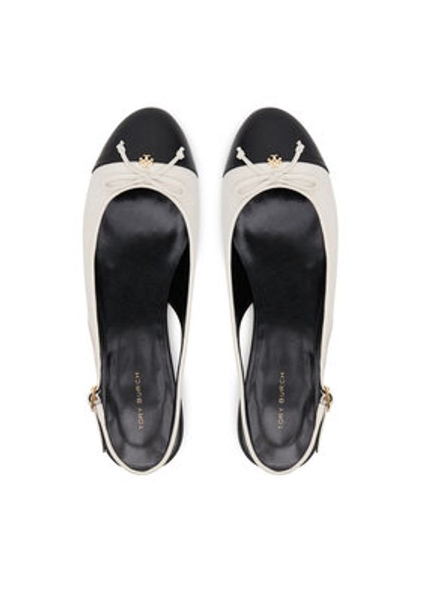 Tory Burch Sandały 166592 Beżowy. Kolor: beżowy. Materiał: skóra