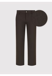 Pako Lorente - PAKO LORENTE – Brązowe spodnie męskie chino. Okazja: na co dzień. Kolor: brązowy. Materiał: poliester, wiskoza, elastan. Styl: casual #1