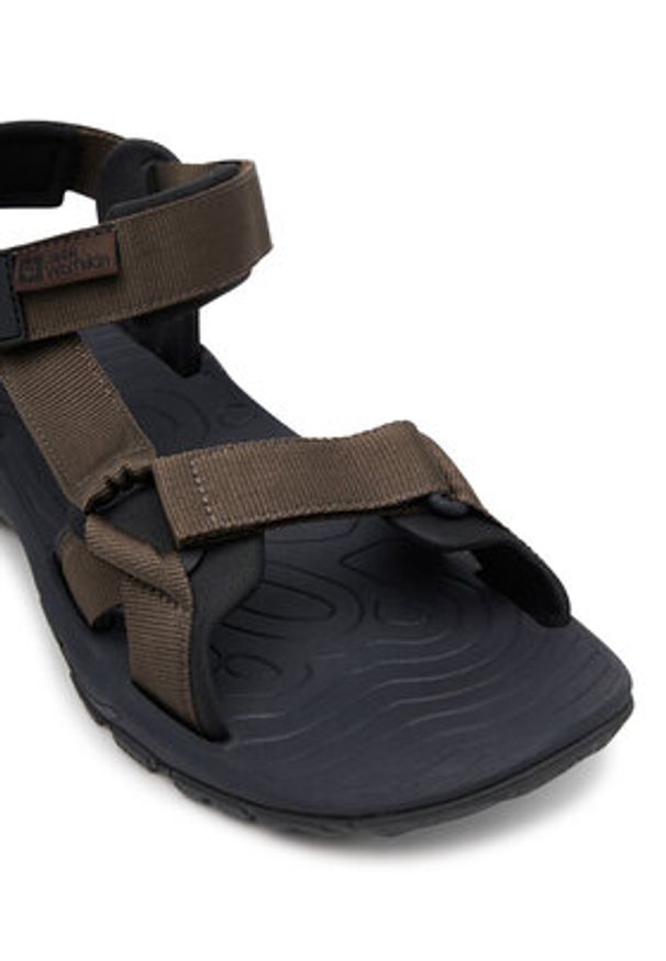 Jack Wolfskin Sandały Lakewood Ride Sandal M 4019021 Brązowy. Kolor: brązowy. Materiał: materiał