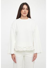 Twinset Milano - Bluza damska z haftem TWINSET. Wzór: haft #5