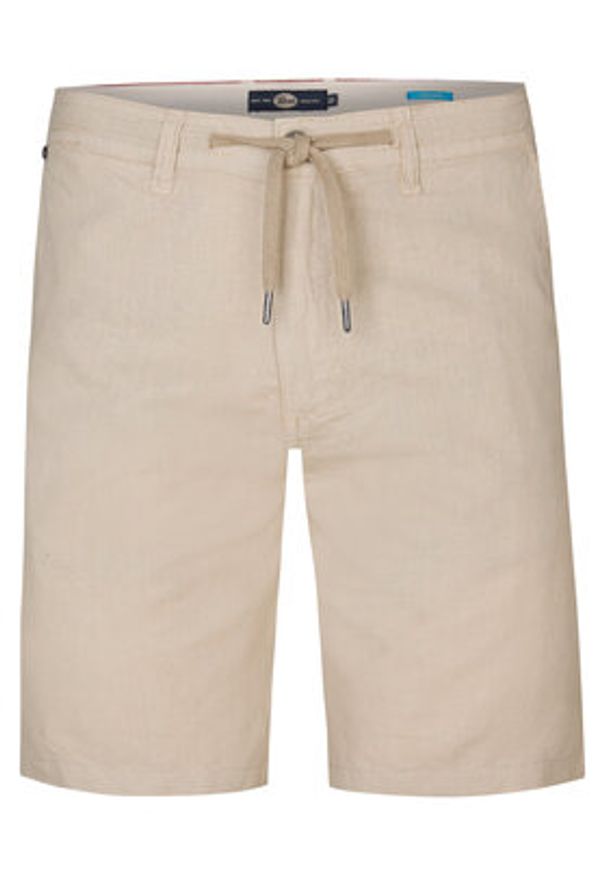 Petrol Industries Szorty materiałowe M-1050-SHO538 Beżowy Slim Fit. Kolor: beżowy. Materiał: bawełna