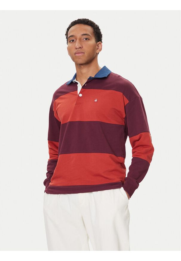 United Colors of Benetton - United Colors Of Benetton Polo 3BC1U302L Kolorowy Regular Fit. Typ kołnierza: polo. Materiał: bawełna. Wzór: kolorowy