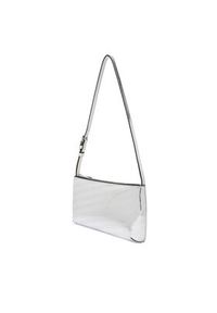 Tommy Jeans Torebka Tjw Must Metallic Shoulder Bag AW0AW18009 Srebrny. Kolor: srebrny. Materiał: skórzane #6
