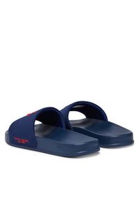 TOMMY HILFIGER - Tommy Hilfiger Klapki Logo Embroidery Canvas FM0FM05858 Granatowy. Kolor: niebieski. Materiał: materiał #2