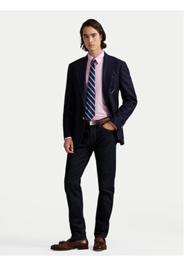 Polo Ralph Lauren Koszula 710P06688003 Różowy Custom Fit. Typ kołnierza: polo. Kolor: różowy. Materiał: bawełna