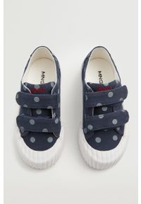 Mango Kids buty dziecięce Amor. Nosek buta: okrągły. Zapięcie: rzepy. Kolor: niebieski. Materiał: guma #4