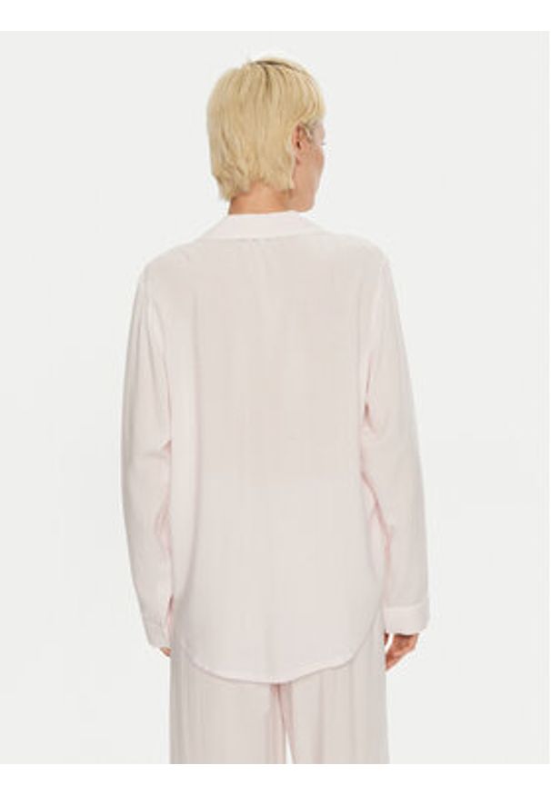 TOMMY HILFIGER - Tommy Hilfiger Koszulka piżamowa UW0UW05635 Różowy Loose Fit. Kolor: różowy. Materiał: wiskoza