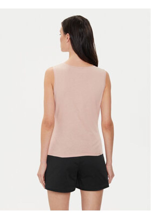 Sisley Top 3I1XLH00S Różowy Regular Fit. Kolor: różowy. Materiał: bawełna
