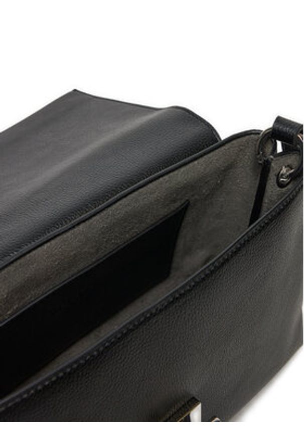Calvin Klein Torebka Ck Plaque Medium Shoulder Bag K60K612783 Czarny. Kolor: czarny. Materiał: skórzane