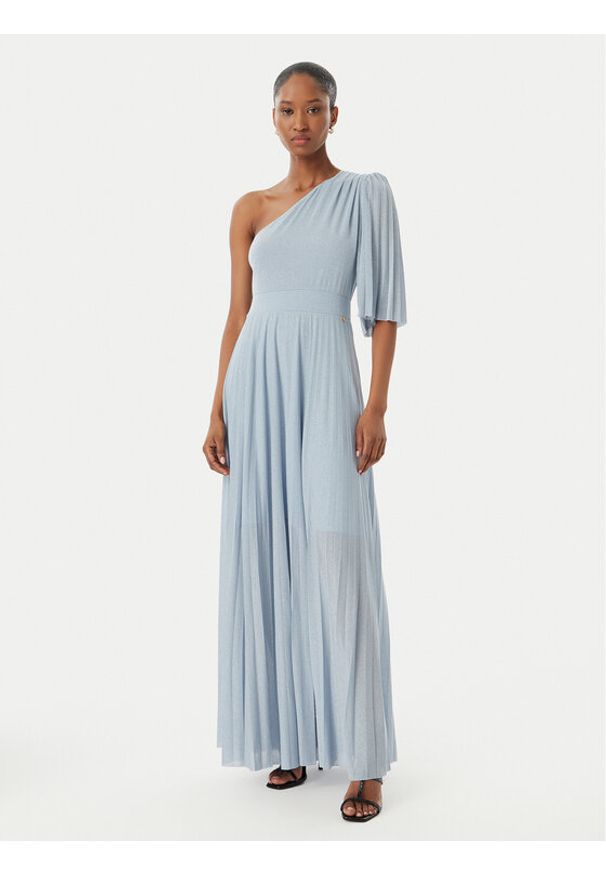 Artigli Sukienka wieczorowa ACAB004517 Turkusowy Regular Fit. Kolor: turkusowy. Materiał: wiskoza. Styl: wizytowy