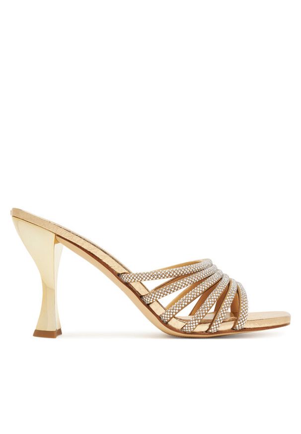 MICHAEL Michael Kors Klapki klapki 40T5HSHS4S Złoty. Kolor: złoty. Materiał: skóra