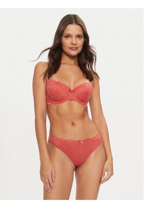 Hunkemöller Stringi Marine 206318 Czerwony. Kolor: czerwony. Materiał: syntetyk