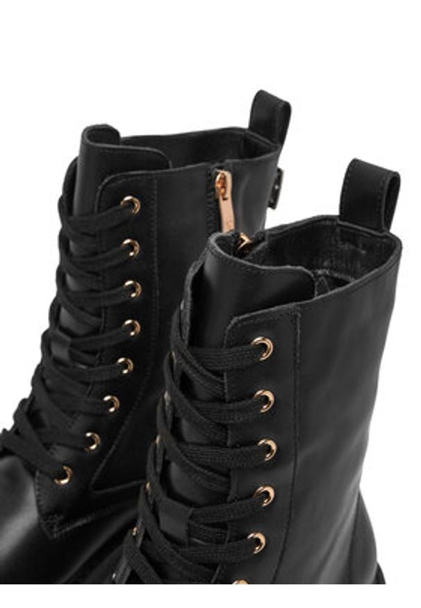 Patrizia Pepe Trzewiki PPJ972.31 Czarny. Kolor: czarny. Materiał: skóra