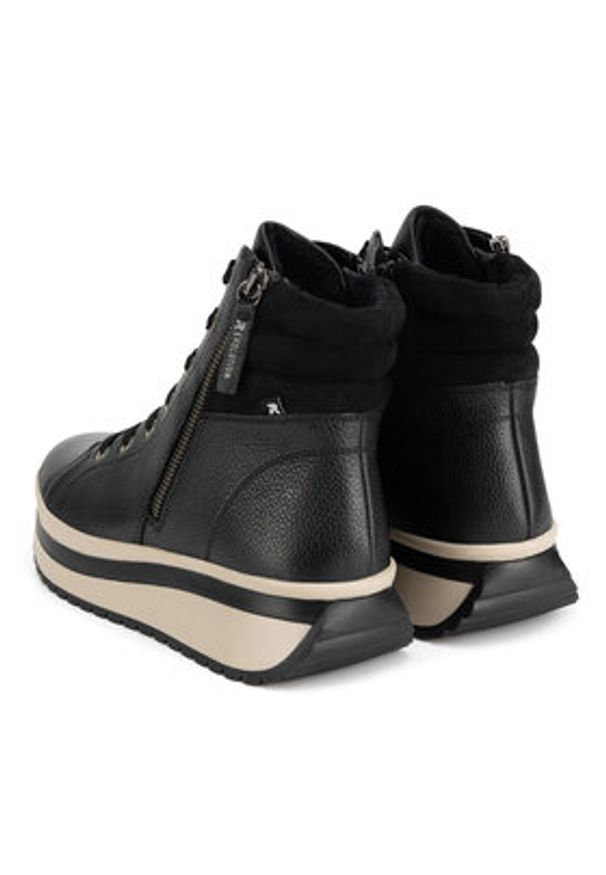 Rieker Revolution Lifestyle Trzewiki W0962-00 Czarny. Kolor: czarny. Materiał: skóra