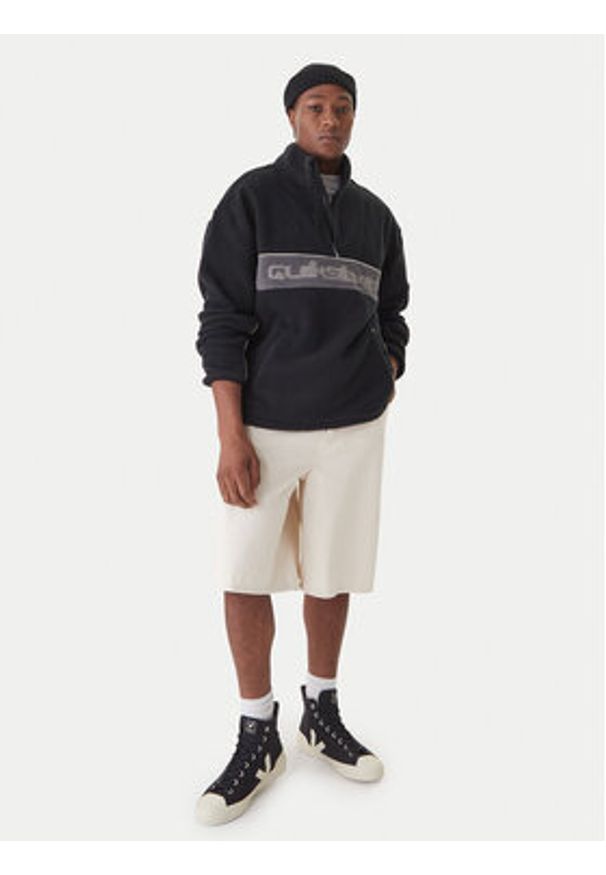 Quiksilver Bluza EQYPF03064 Czarny Regular Fit. Kolor: czarny. Materiał: syntetyk
