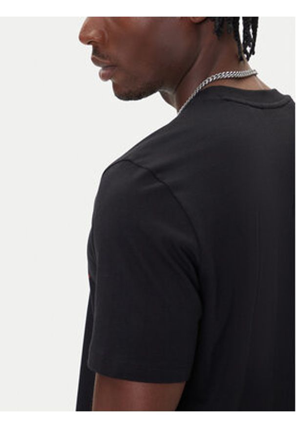 Hugo - HUGO T-Shirt Didug 50548557 Czarny Regular Fit. Kolor: czarny. Materiał: bawełna