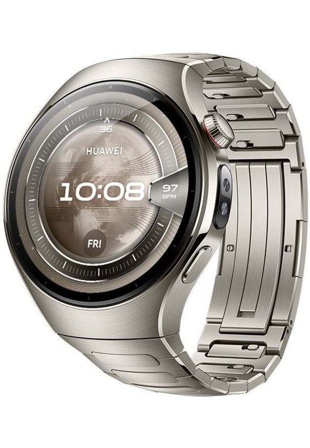 HUAWEI - Smartwatch Huawei Watch 5 46mm Srebrny (55020EVW). Rodzaj zegarka: smartwatch. Kolor: srebrny