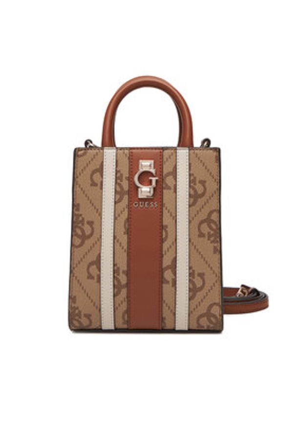 Guess Torebka Erenia Mini HWSO78 38750 Beżowy. Kolor: beżowy. Materiał: skórzane