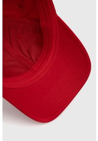 Polo Ralph Lauren Czapka 710811344012 kolor czerwony gładka. Kolor: czerwony. Materiał: poliester. Wzór: gładki #3