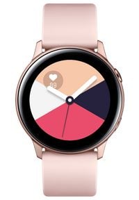 SAMSUNG - Samsung smartwatch Galaxy Watch Active, różowo-złoty (SM-R500NZDAXEZ). Rodzaj zegarka: smartwatch. Kolor: różowy, wielokolorowy, żółty. Styl: elegancki #1