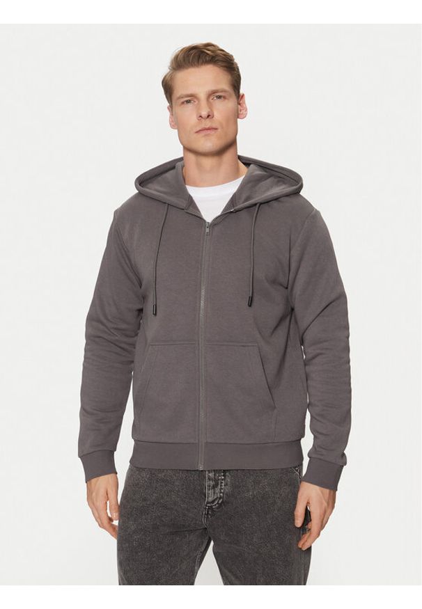 Jack & Jones - Jack&Jones Bluza Bradley 12249342 Szary Relaxed Fit. Kolor: szary. Materiał: bawełna