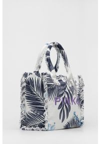 Pinko torba plażowa kolor biały. Kolor: biały. Rodzaj torebki: na ramię #5