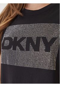 DKNY T-Shirt DJ6T1701 Czarny Regular Fit. Kolor: czarny. Materiał: bawełna #4
