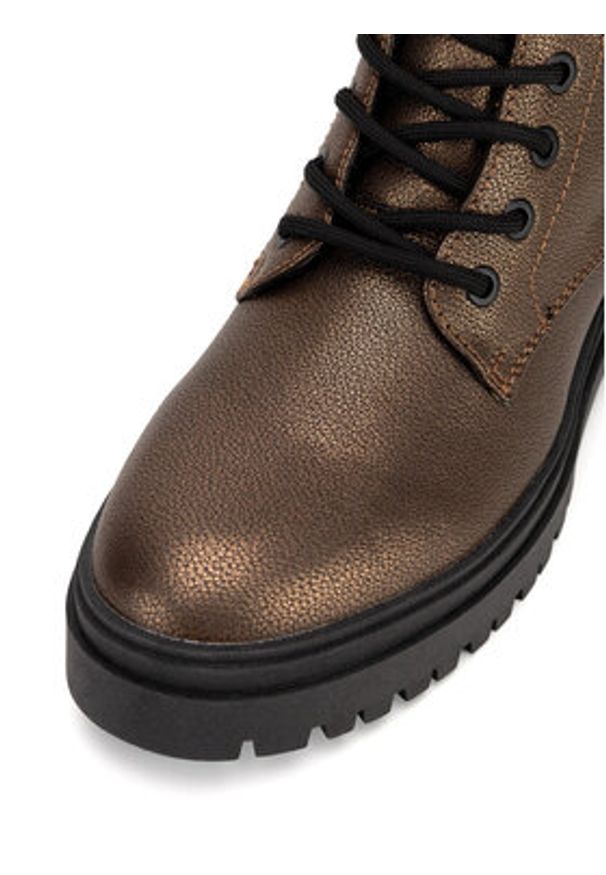 MEXX Botki MI001713143W Miedziany. Kolor: brązowy. Materiał: skóra