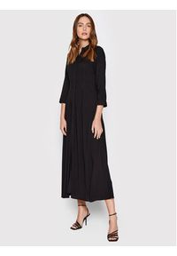 YAS Sukienka koszulowa Savanna 26022663 Czarny Regular Fit. Kolor: czarny. Materiał: wiskoza. Typ sukienki: koszulowe #2
