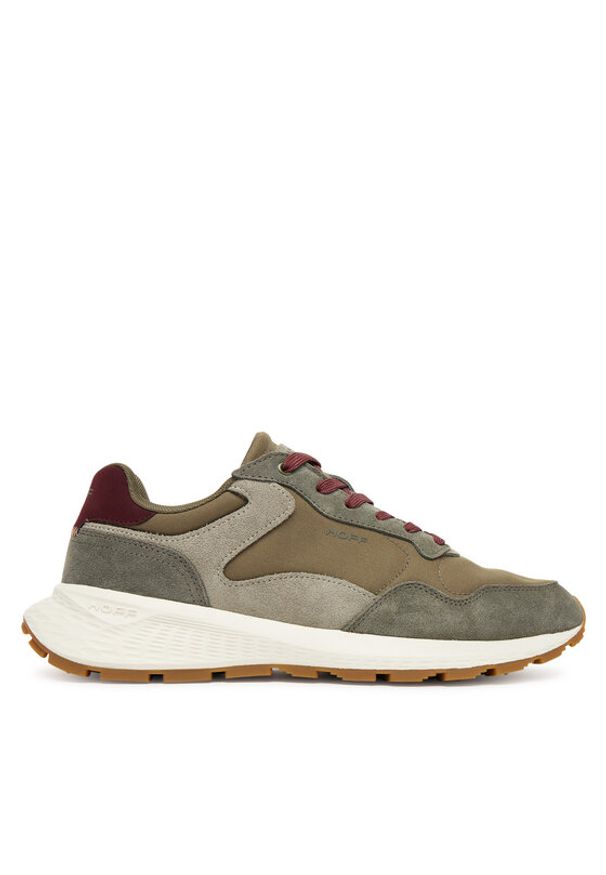 HOFF Sneakersy City Mkii 22535610 Khaki. Kolor: brązowy. Materiał: zamsz, skóra