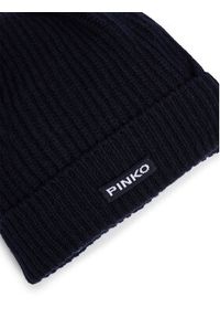 Pinko Czapka Lambkin Cuffia AI 24-25 BLK01 104489 A1CH Granatowy. Kolor: niebieski. Materiał: wełna #4