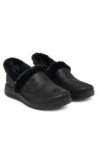 skechers - Skechers Kapcie Cozy Escape 168114/BBK Czarny. Kolor: czarny. Materiał: skóra #3