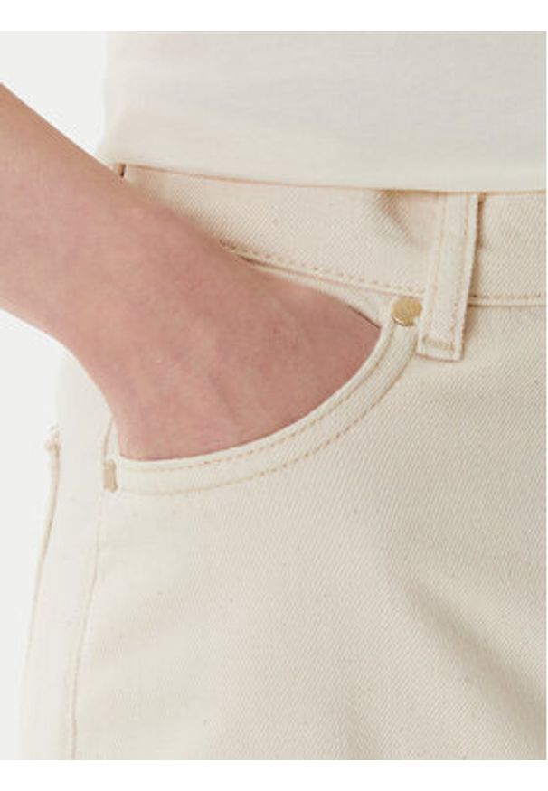 Mustang Jeansy Luise 1016209 Écru Wide Fit