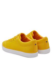 TOMMY HILFIGER - Tommy Hilfiger Tenisówki Th Hi Vulc Low Core Canvas FM0FM05396 Żółty. Kolor: żółty. Materiał: materiał