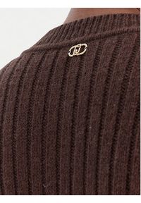 Liu Jo Kardigan MF5423 MS040 Brązowy Regular Fit. Kolor: brązowy. Materiał: wełna #3