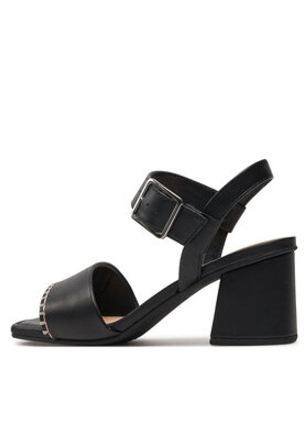 Clarks Sandały Siara65 Buckle 26176341 Czarny. Kolor: czarny. Materiał: skóra