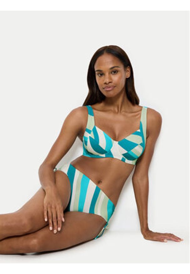 Triumph Góra od bikini Summer Mix & Match 10214535 Niebieski. Kolor: niebieski. Materiał: syntetyk